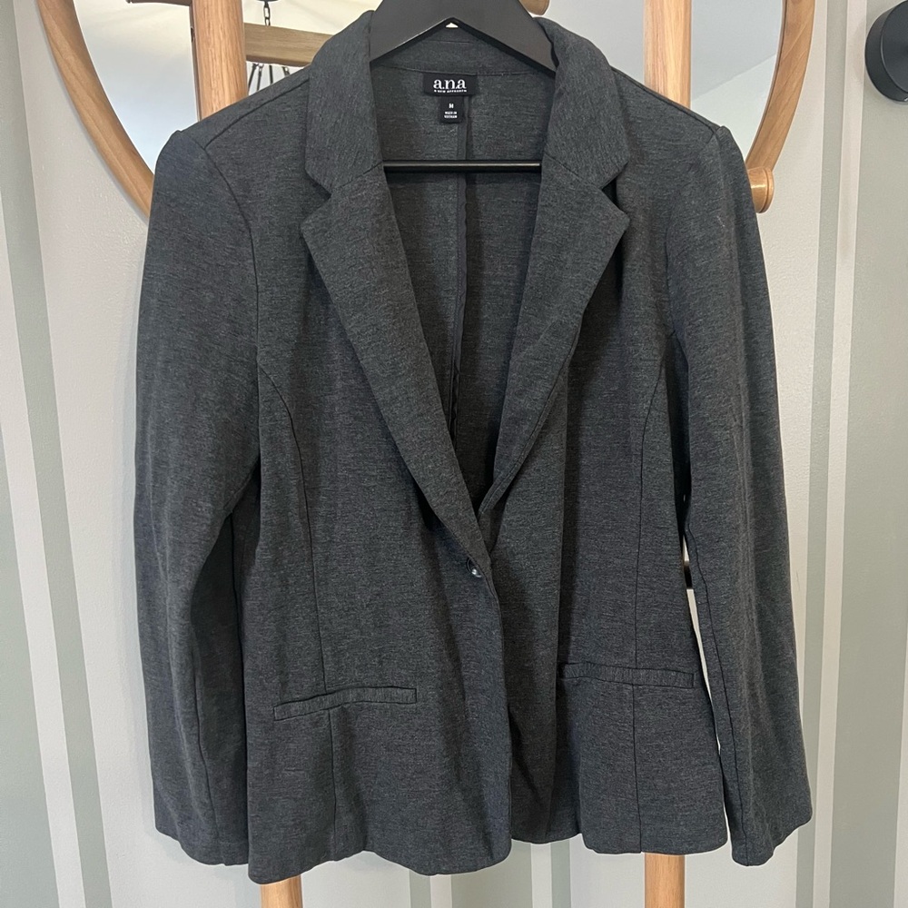 a.n.a Charcoal Women's Blazer
